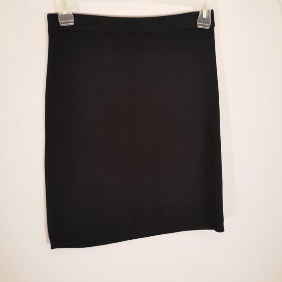 Schwiing Ladies Size Medium Black Knit Straight Skirt w/ Elastic Waist - Picture 1 of 6